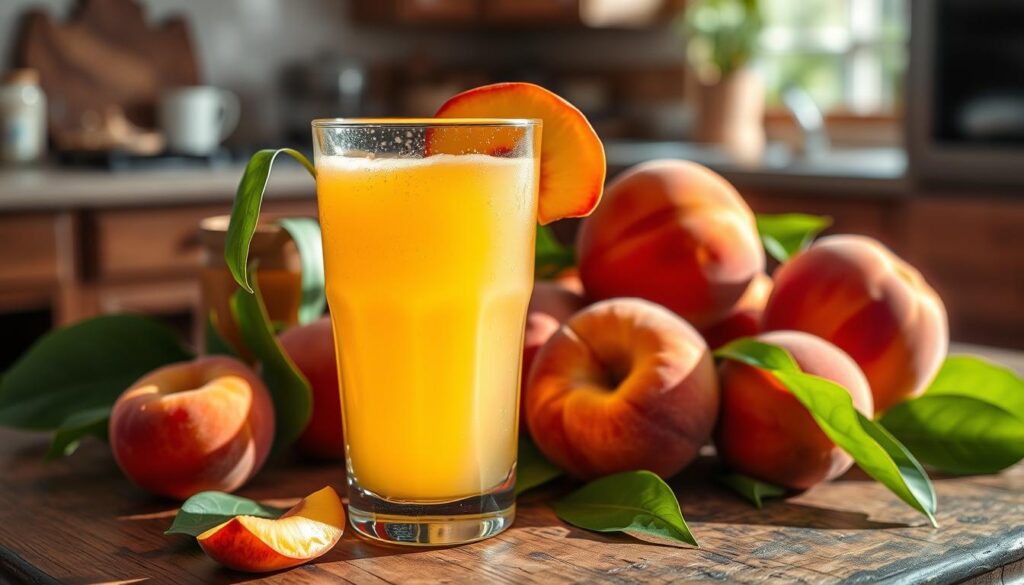 Homemade Peach Juice