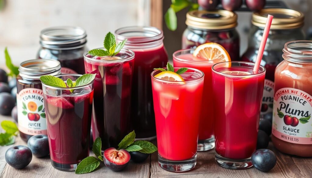 Plum juice variations