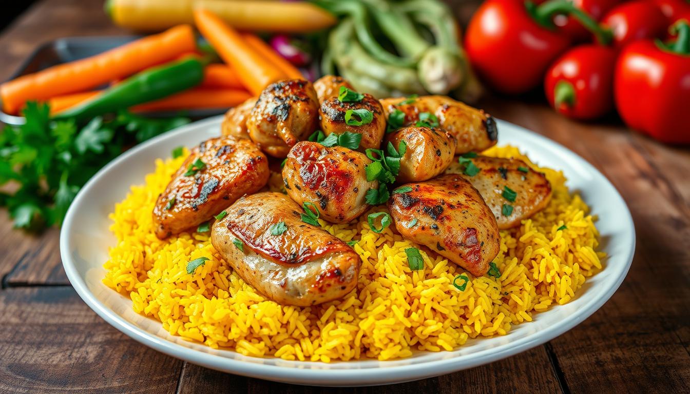 chicken and yellow rice