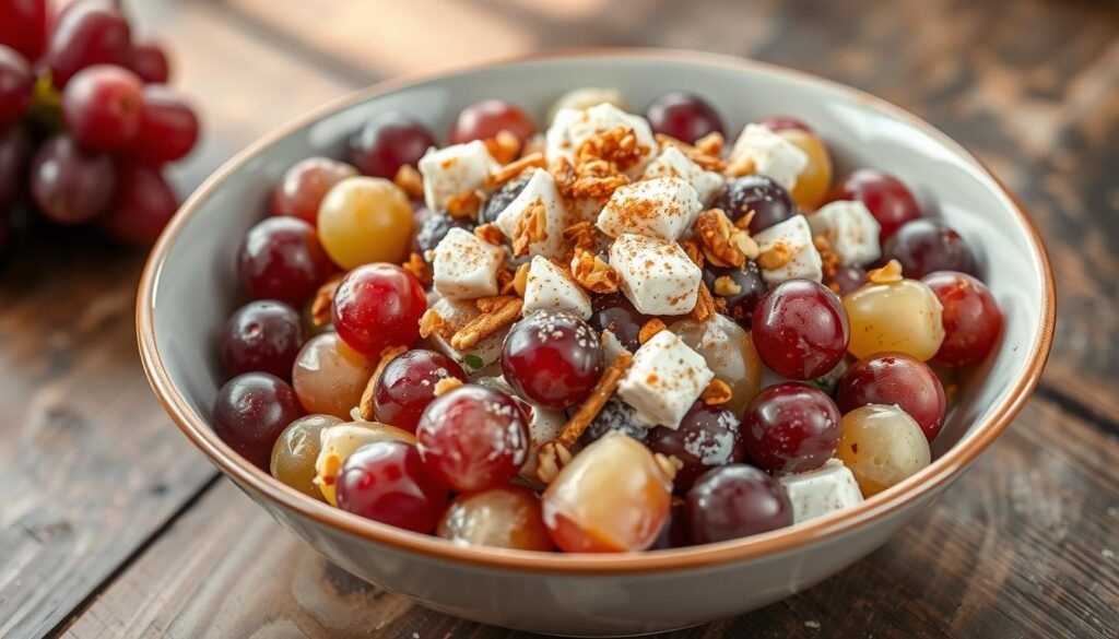 Grape salad with cream cheese