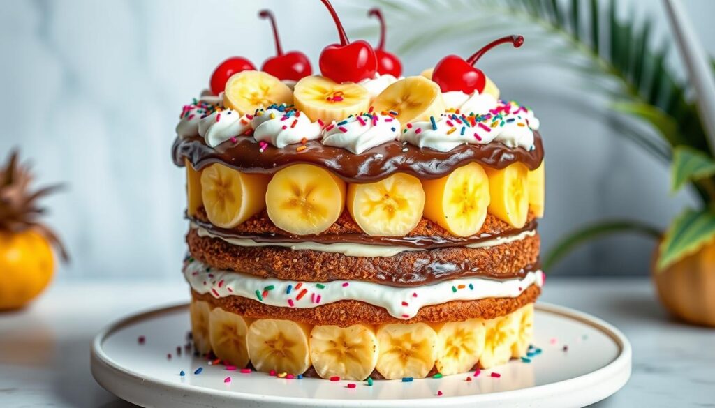 banana split cake recipe