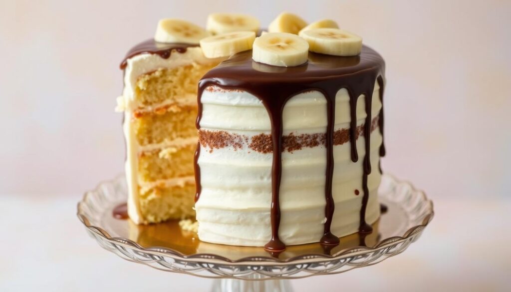 layered banana cake