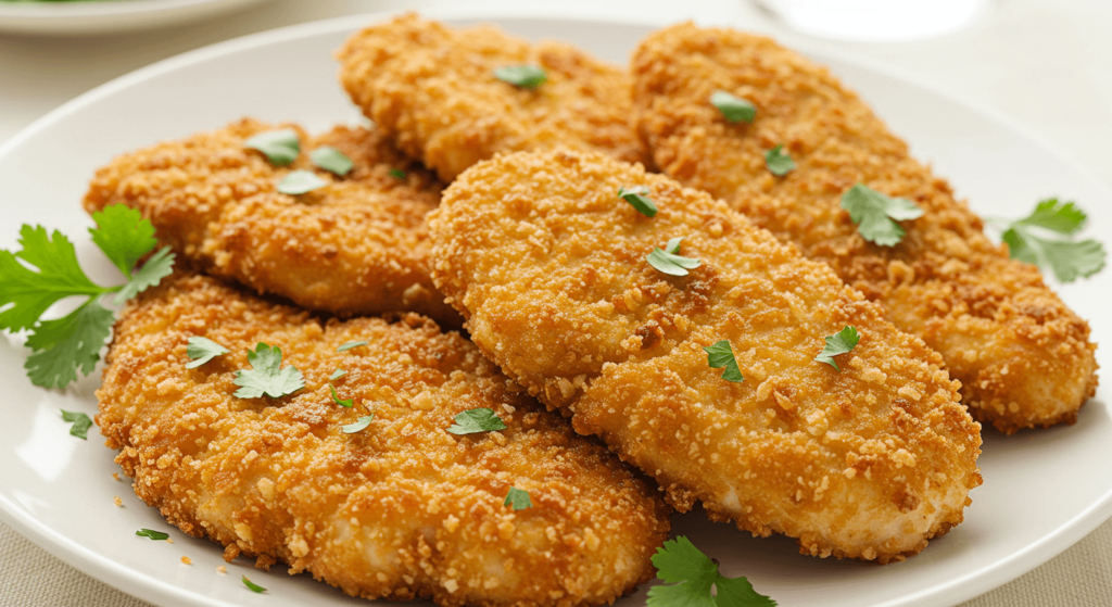 Panko breaded chicken