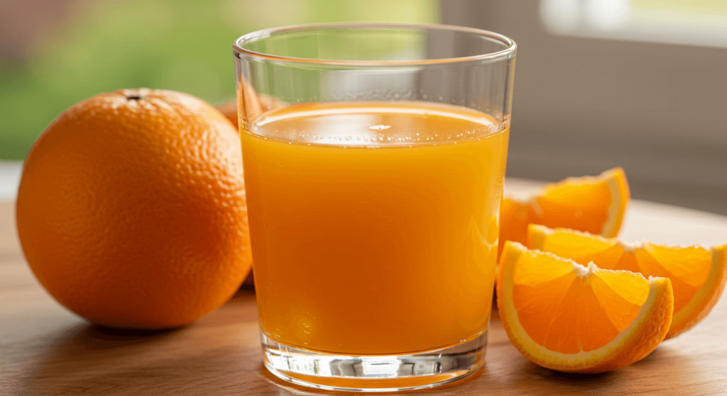 Orange juice at home