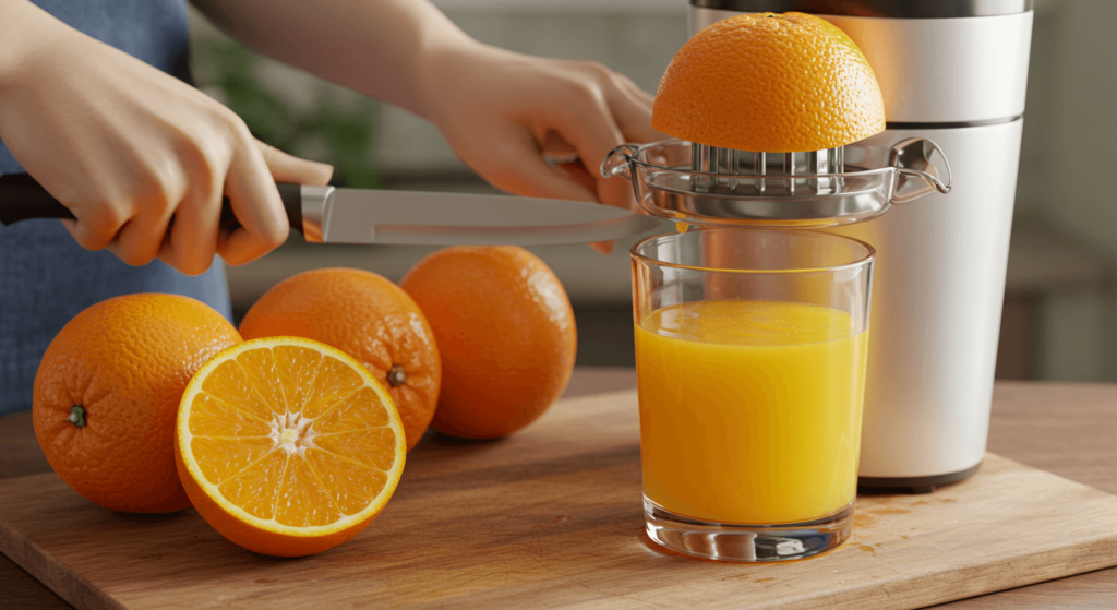 Fresh orange juice recipe