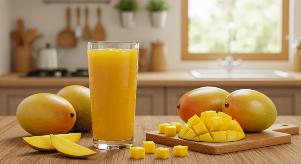 Fresh mango juice recipe