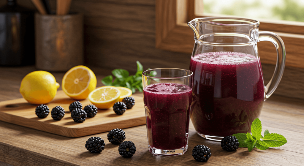 Blackberry juice recipe
