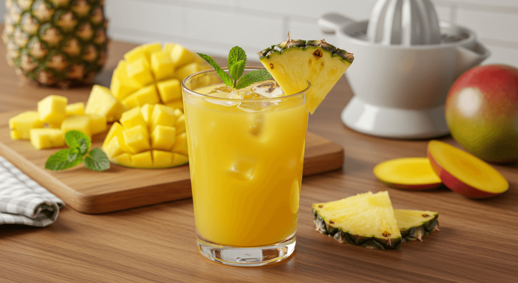 Pineapple mango smoothie
