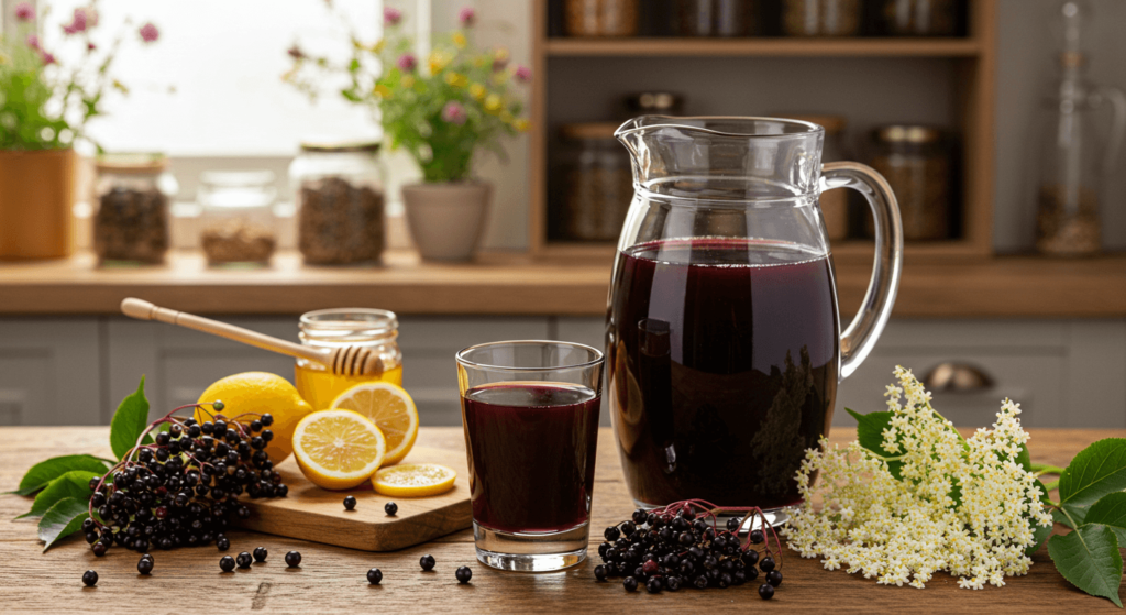 Perfect elderberry juice recipe
