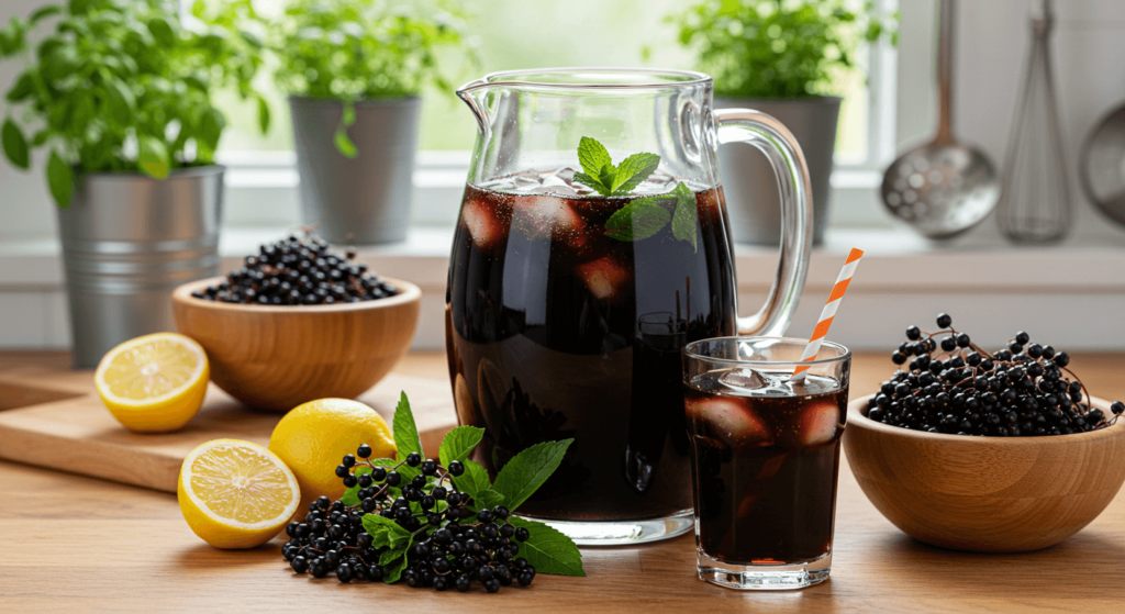 Health benefits of elderberry juice
