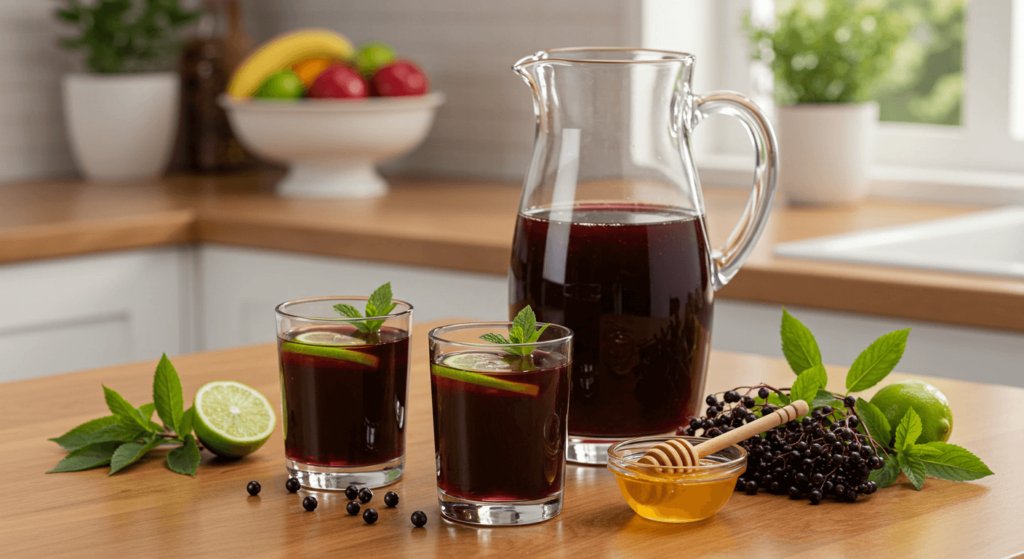 How to make elderberry juice
