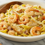 Chicken Shrimp Carbonara