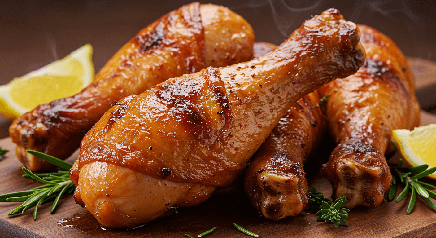 Smoked chicken drumsticks