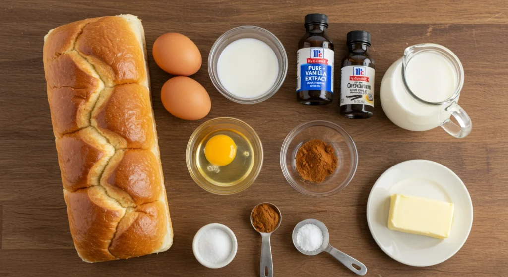   Ingredients You'll Need for McCormick French Toast Recipe